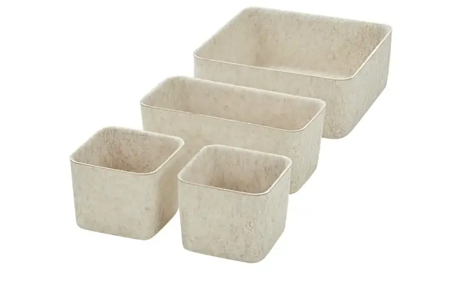 HOME STORY Filzkörbe, 4er Set | Beige | Möbel Höffner