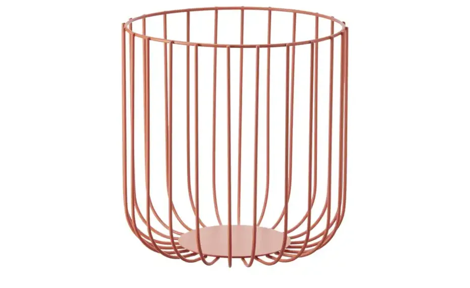 HOME STORY Metallkorb | Orange | Möbel Höffner