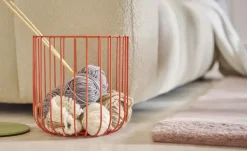 HOME STORY Metallkorb | Orange | Möbel Höffner