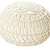 HOME STORY Pouf Macrameoptik | Möbel Höffner