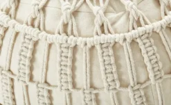 HOME STORY Pouf Macrameoptik | Möbel Höffner