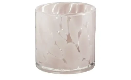 HOME STORY Teelichtglas | Rosa, transparent | Höffner