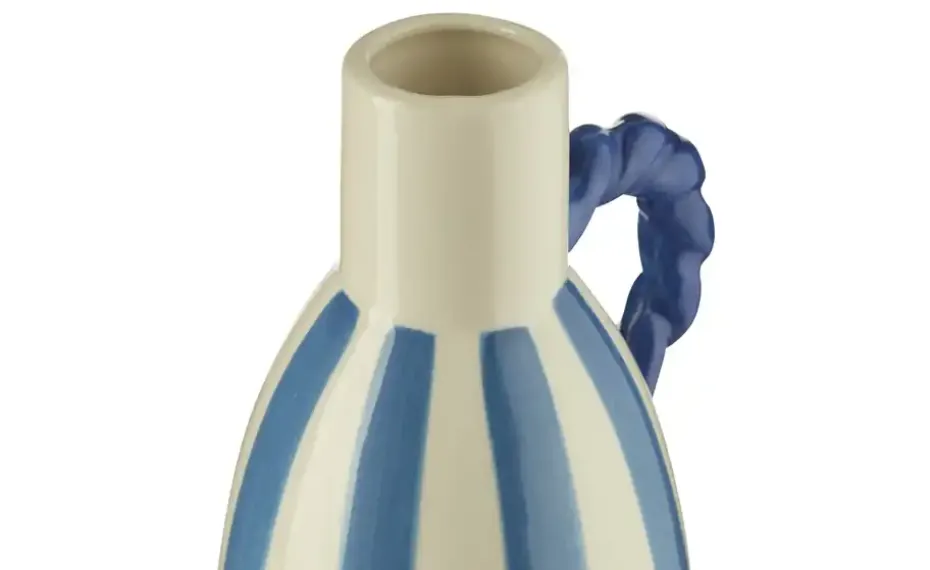 HOME STORY Vase | Blau, Creme | Möbel Höffner