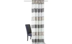 HOME Wohnideen Kräuselbandschal | Grau, 145 cm