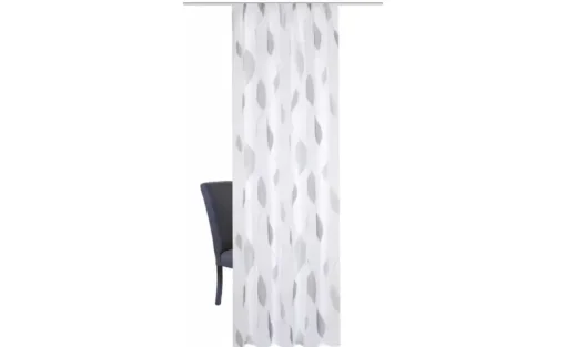 HOME Wohnideen Kräuselbandschal | Grau, 145 cm