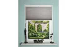 HOME Wohnideen Plisseerollo | Grau, 130 cm | Höffner