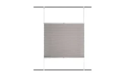 HOME Wohnideen Plisseerollo | Grau, 130 cm | Höffner