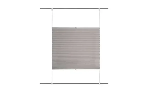 HOME Wohnideen Plisseerollo | Grau, 130 cm | Höffner