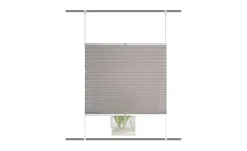 HOME Wohnideen Plisseerollo | Grau, 130 cm | Höffner