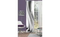 HOME Wohnideen Schiebevorhang 3er-Set | Grau, 1er