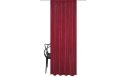 HOMEbasics Fertigschal | Bordeauxrot, 295 cm | Höffner