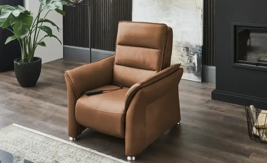 Hukla Sessel Echtleder Corina | Hellbraun, Grundfunktion