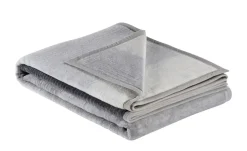 IBENA Jacquard Schlafdecke Sorrento | Anthrazit, Silbergrau, Weiß