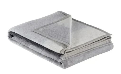 IBENA Jacquard Schlafdecke Sorrento | Anthrazit, Silbergrau, Weiß