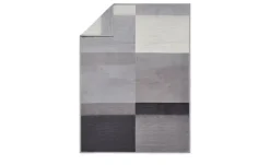 IBENA Jacquard Schlafdecke Sorrento | Anthrazit, Silbergrau, Weiß
