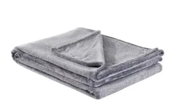 IBENA Uni Kuscheldecke Bugatti | Grau | Möbel Höffner