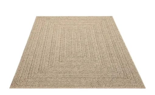 In- und Outdoorteppich Kenzy | Beige, Gestreift
