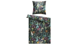 indigo Mako-Satin Bettwäsche Holiday | 135x200 cm, 80x80 cm