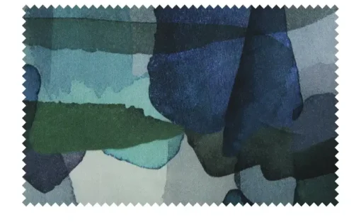 indigo Mako-Satin Wendebettwäsche Stripes | Höffner