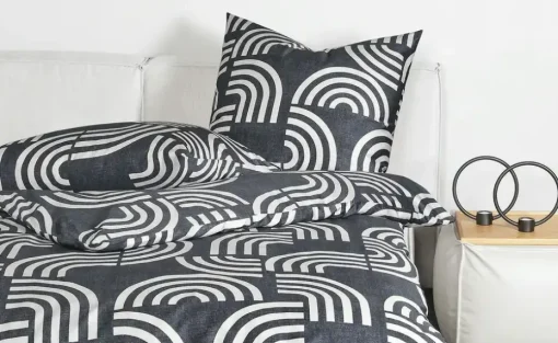 Janine Mako-Satin Bettwäsche Palermo | 135x200 cm, 80x80 cm