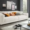 Jette Home Big Sofa Roomy | Schneeweiß, Cordstoff