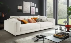 Jette Home Big Sofa Roomy | Schneeweiß, Cordstoff