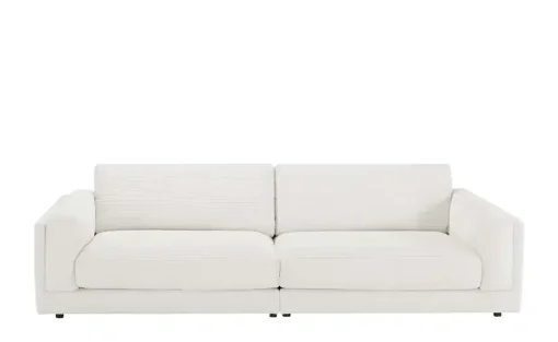 Jette Home Big Sofa Roomy | Schneeweiß, Cordstoff