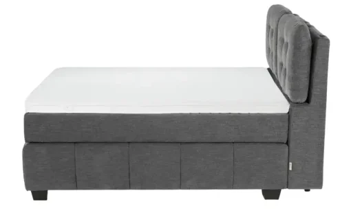 Jette Home Boxspringbett Jette Pillow | Dunkelgrau, 160 cm