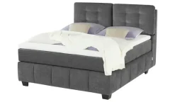 Jette Home Boxspringbett Jette Pillow | Dunkelgrau, 160 cm