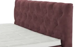 Jette Home Boxspringbett Glam New | Bordeauxrot, 160 cm