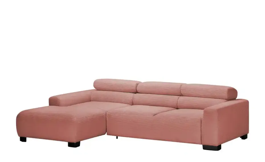 Jette Home Ecksofa Flirt | Pfirsich, links | Höffner
