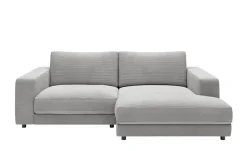 Jette Home Ecksofa in Cord Sila | Cordstoff, Grau