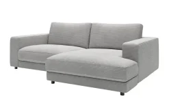 Jette Home Ecksofa in Cord Sila | Cordstoff, Grau
