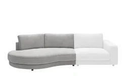 Jette Home Element Abschluss rund links in Cord Sila | Grau, Cordstoff