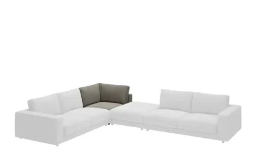 Jette Home Element Ecke in Feincord Sila | Grau, Cordstoff fein