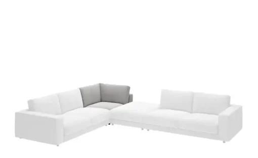 Jette Home Element Ecke in Cord Sila | Grau, Cordstoff