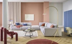 Jette Home Element Ecke in Cord Sila | Grau, Cordstoff