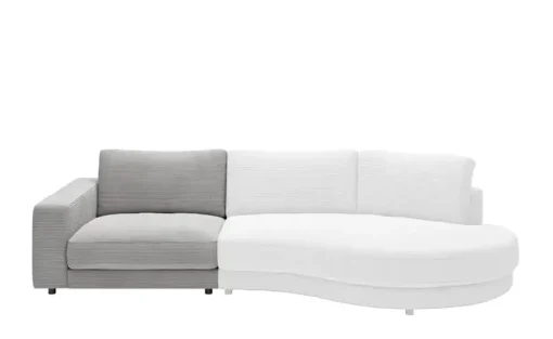 Jette Home Element Einsitzer Armlehne links in Cord Sila | Grau, Cordstoff