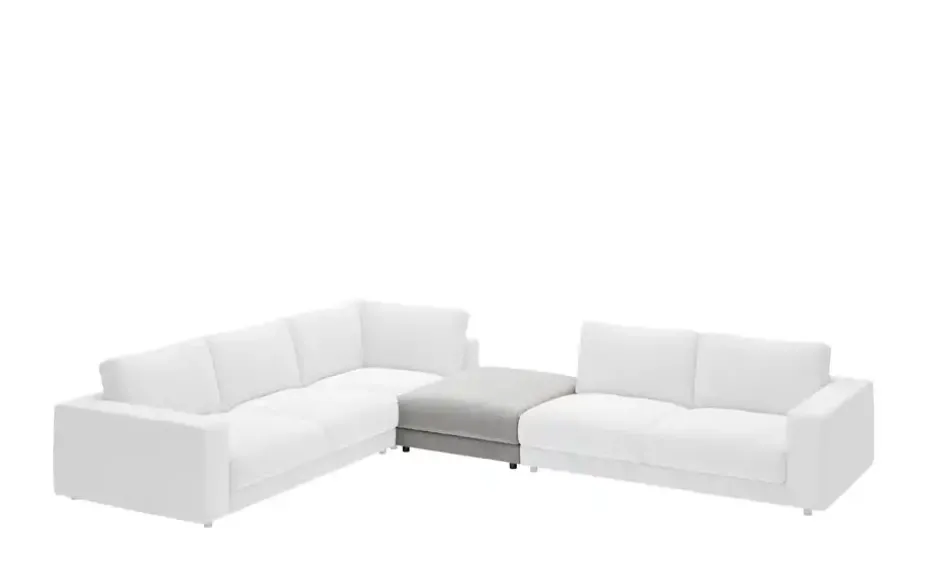 Jette Home Element Hocker in Cord Sila | Grau, Cordstoff