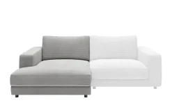 Jette Home Element Ottomane links in Cord Sila | Grau, Cordstoff