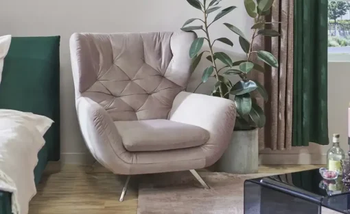 Jette Home Hochlehnsessel Caldara | Altrosa | Höffner