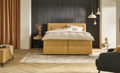 Jette Home Motor-Boxspringbett Jette Patch | Goldgelb, 160 cm