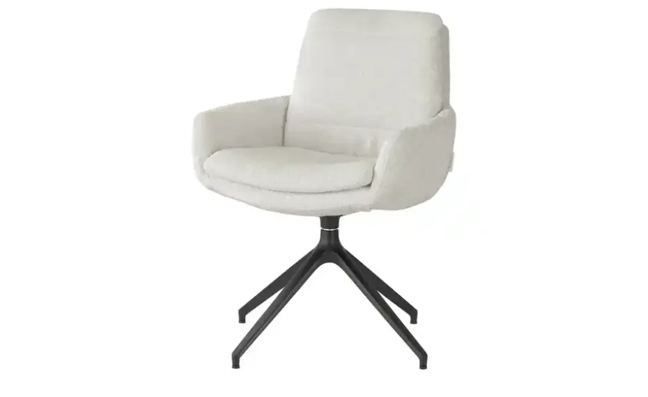 Jette Home Polsterstuhl drehbar Ferro | Weiß | Höffner