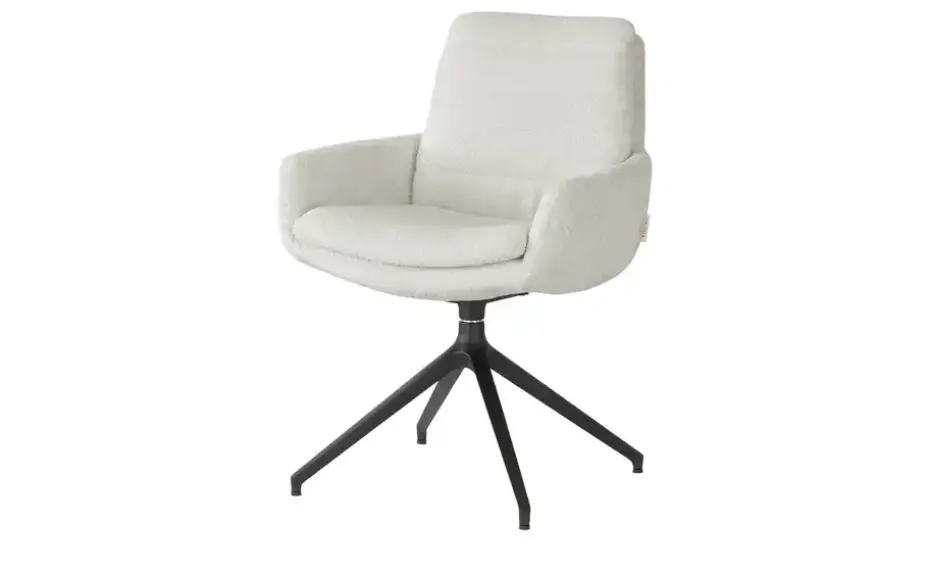 Jette Home Polsterstuhl drehbar Ferro | Weiß | Höffner