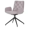 Jette Home Polsterstuhl drehbar Salo | Altrosa