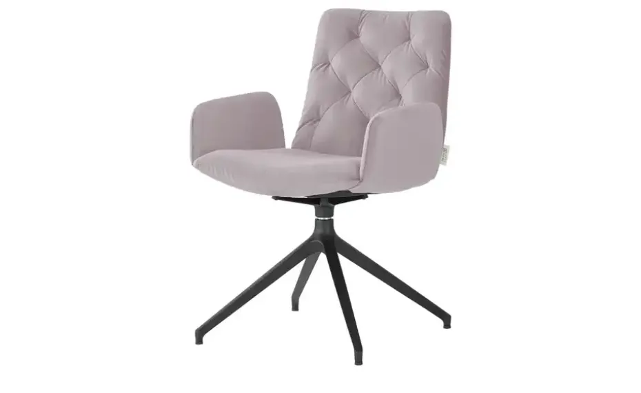Jette Home Polsterstuhl drehbar Salo | Altrosa