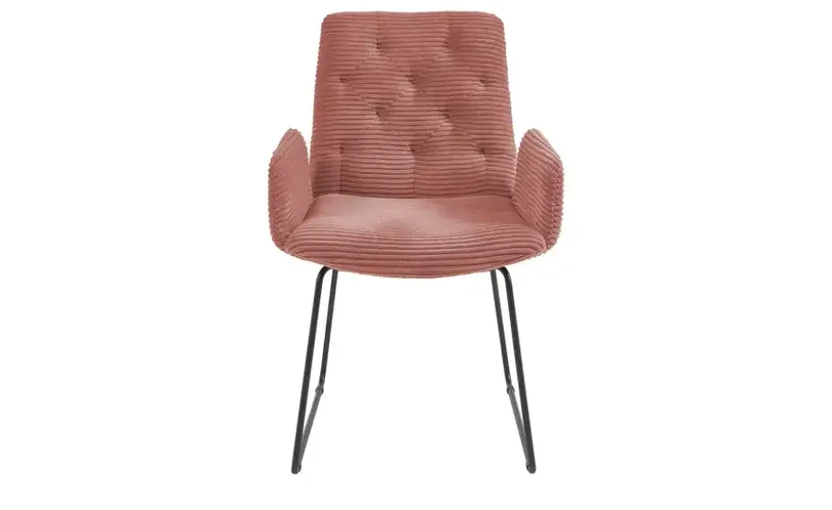 Jette Home Polsterstuhl Salo | Pfirsich, Armlehne