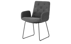 Jette Home Polsterstuhl Salo | Anthrazit, Armlehne