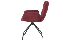 Jette Home Polsterstuhl Salo | Rubinrot, Cordstoff