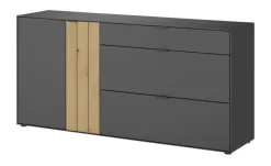 Jette Home Sideboard Como | Graphit, Eiche, Links